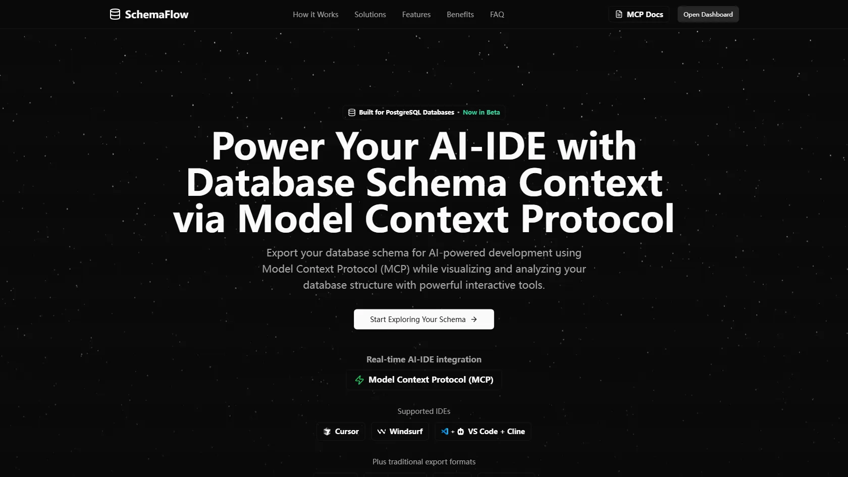 Screenshot or logo of SchemaFlow tool