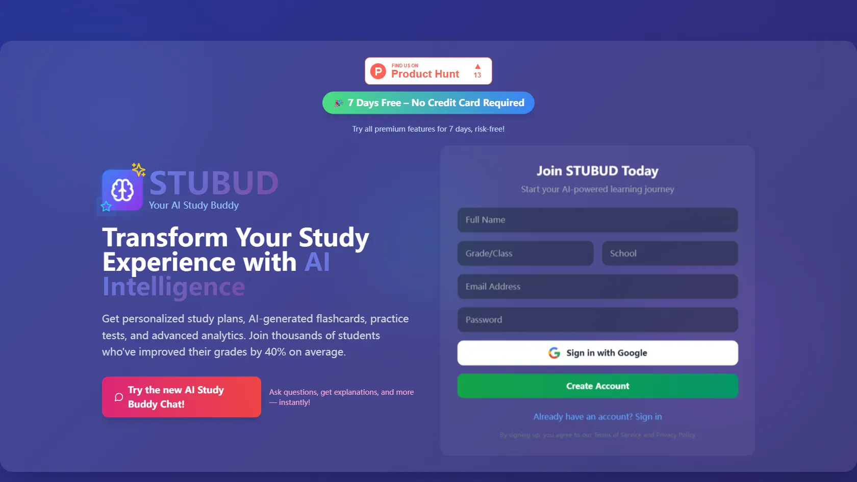 STUBUD screen shot
