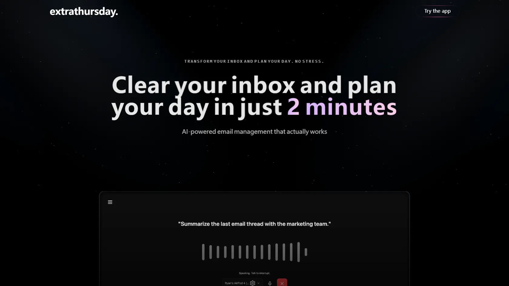 Screenshot or logo of Extra Thursday tool