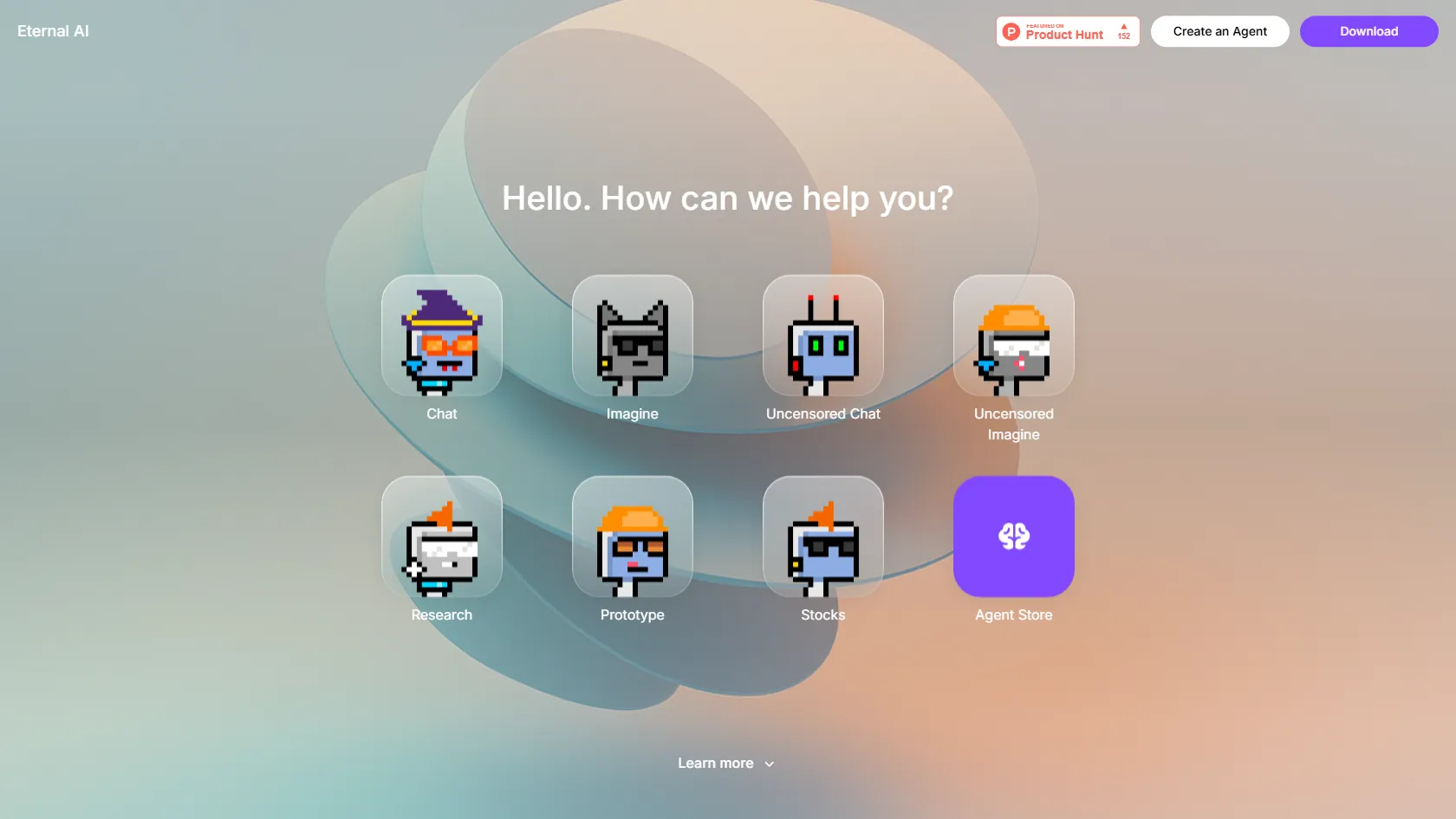Screenshot or logo of Eternal AI tool