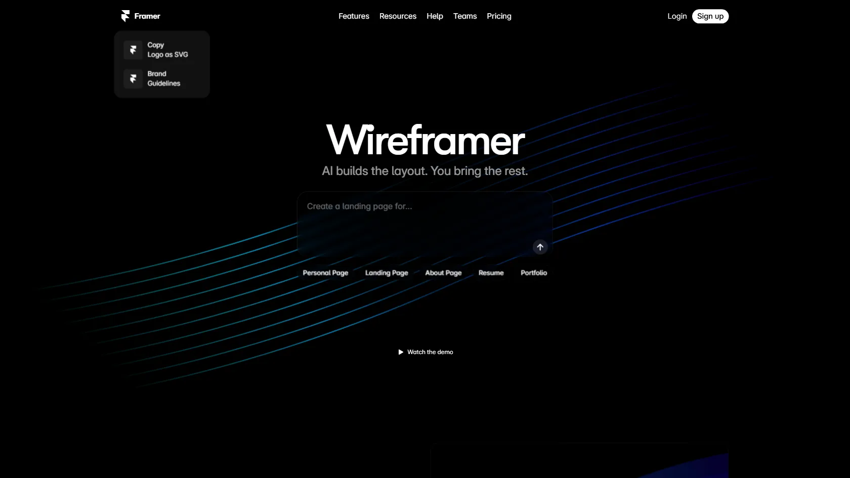 Screenshot or logo of Framer tool
