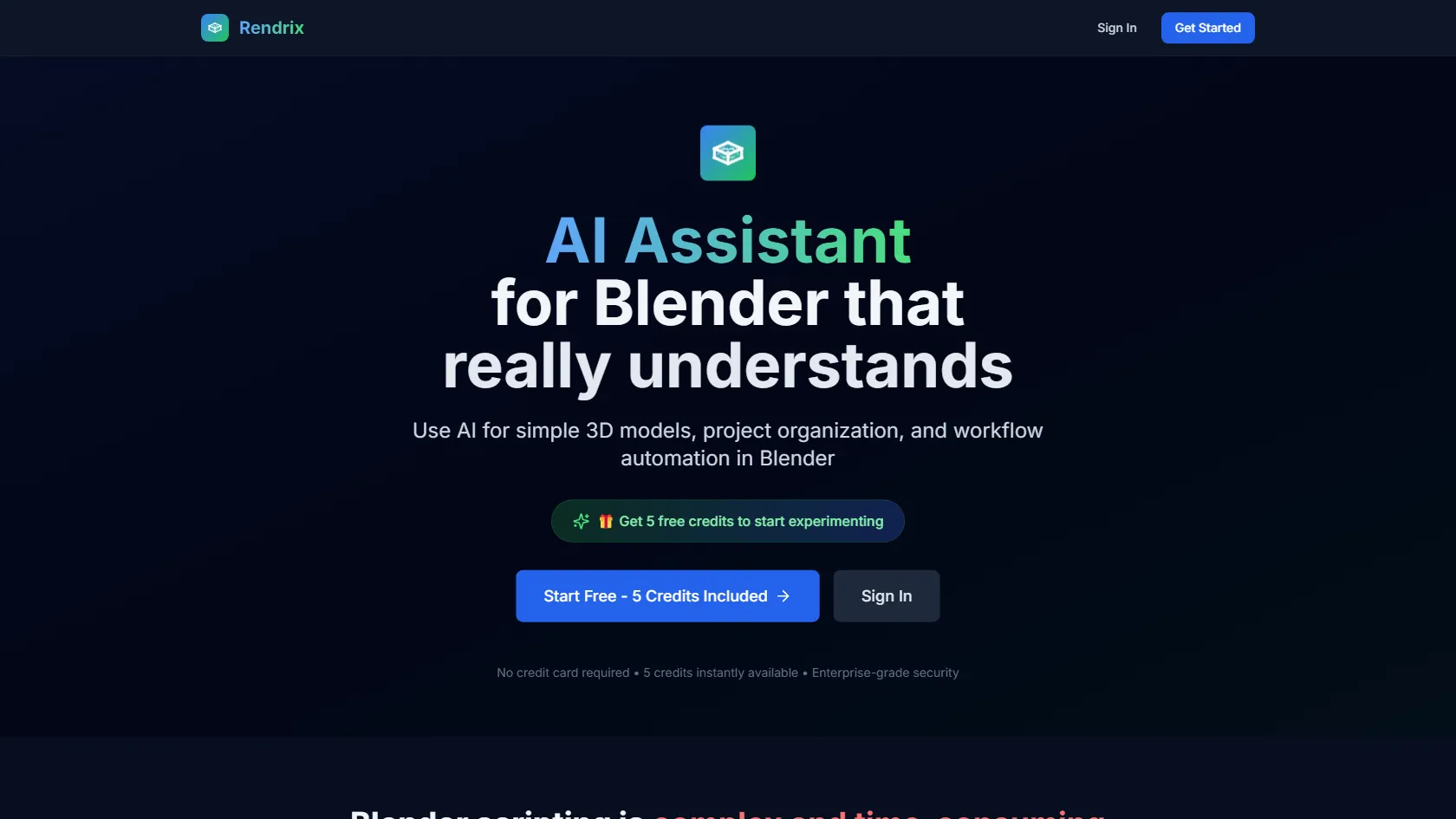 Rendrix screen shot