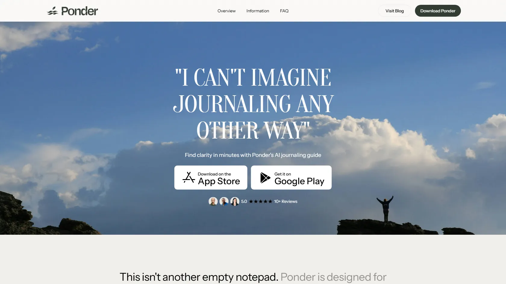 Ponder screen shot