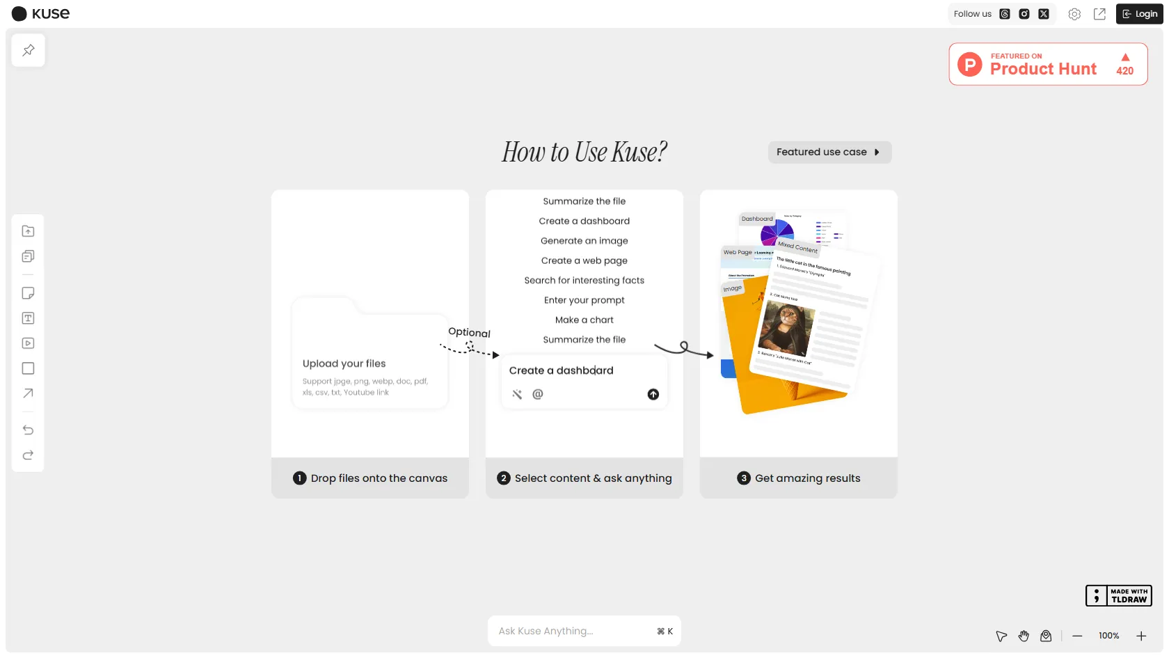 Kuse AI screen shot