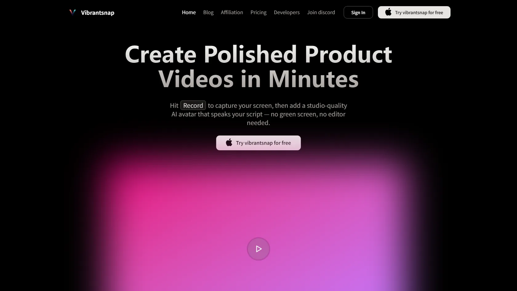 VibrantSnap screen shot