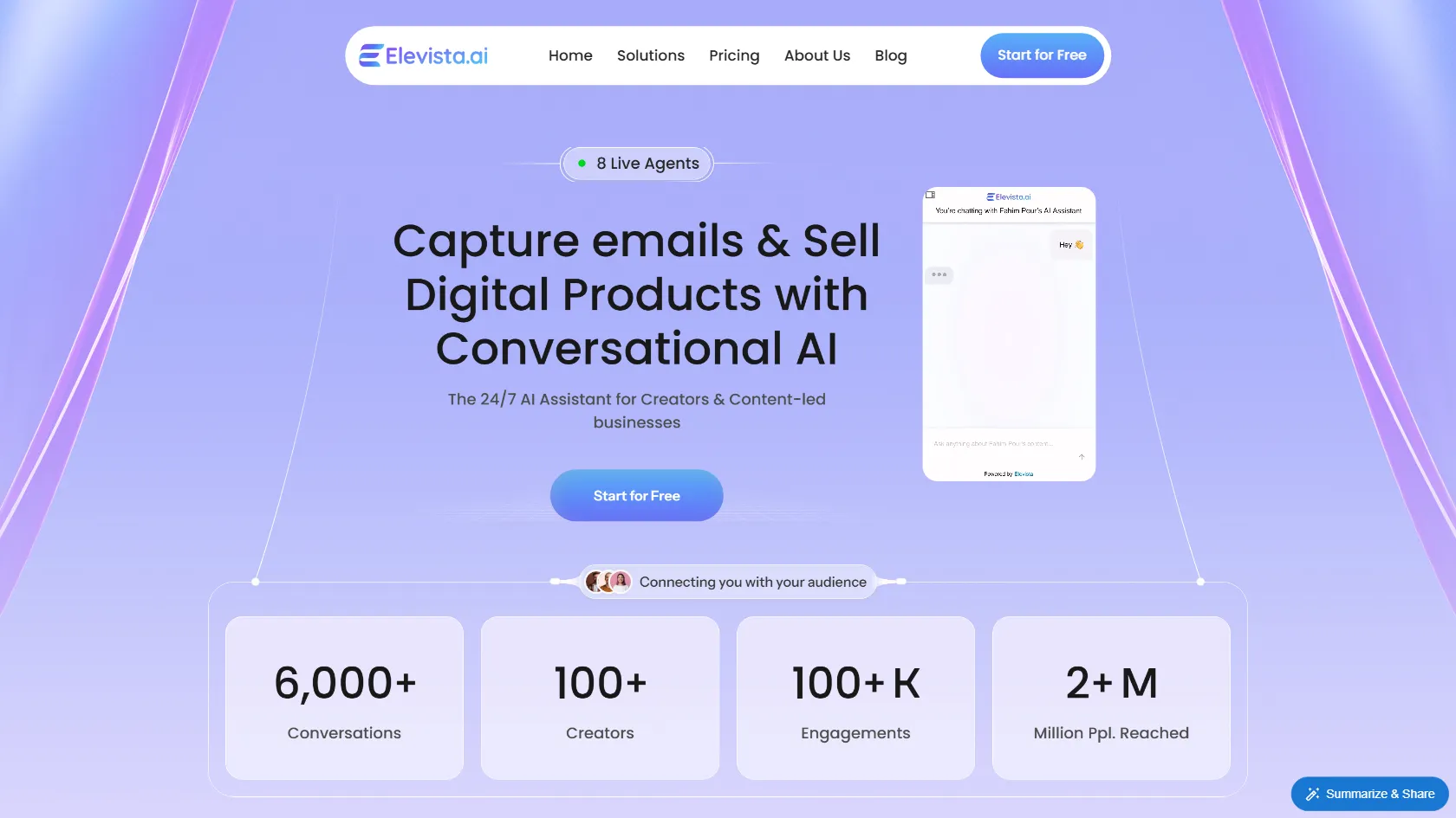 Screenshot or logo of Elevista.ai tool