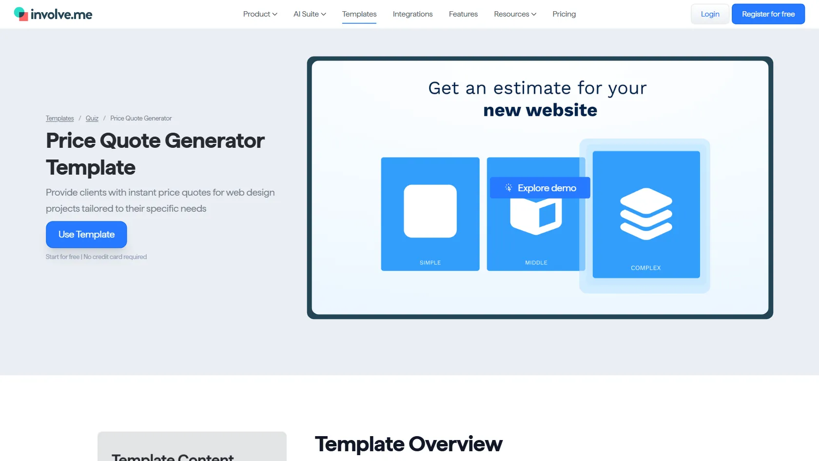 involve.me screen shot