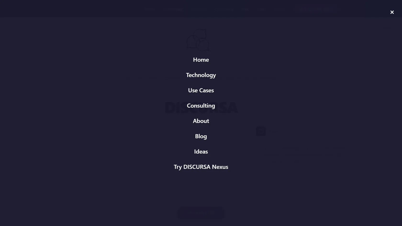 Screenshot or logo of DISCURSA Nexus tool