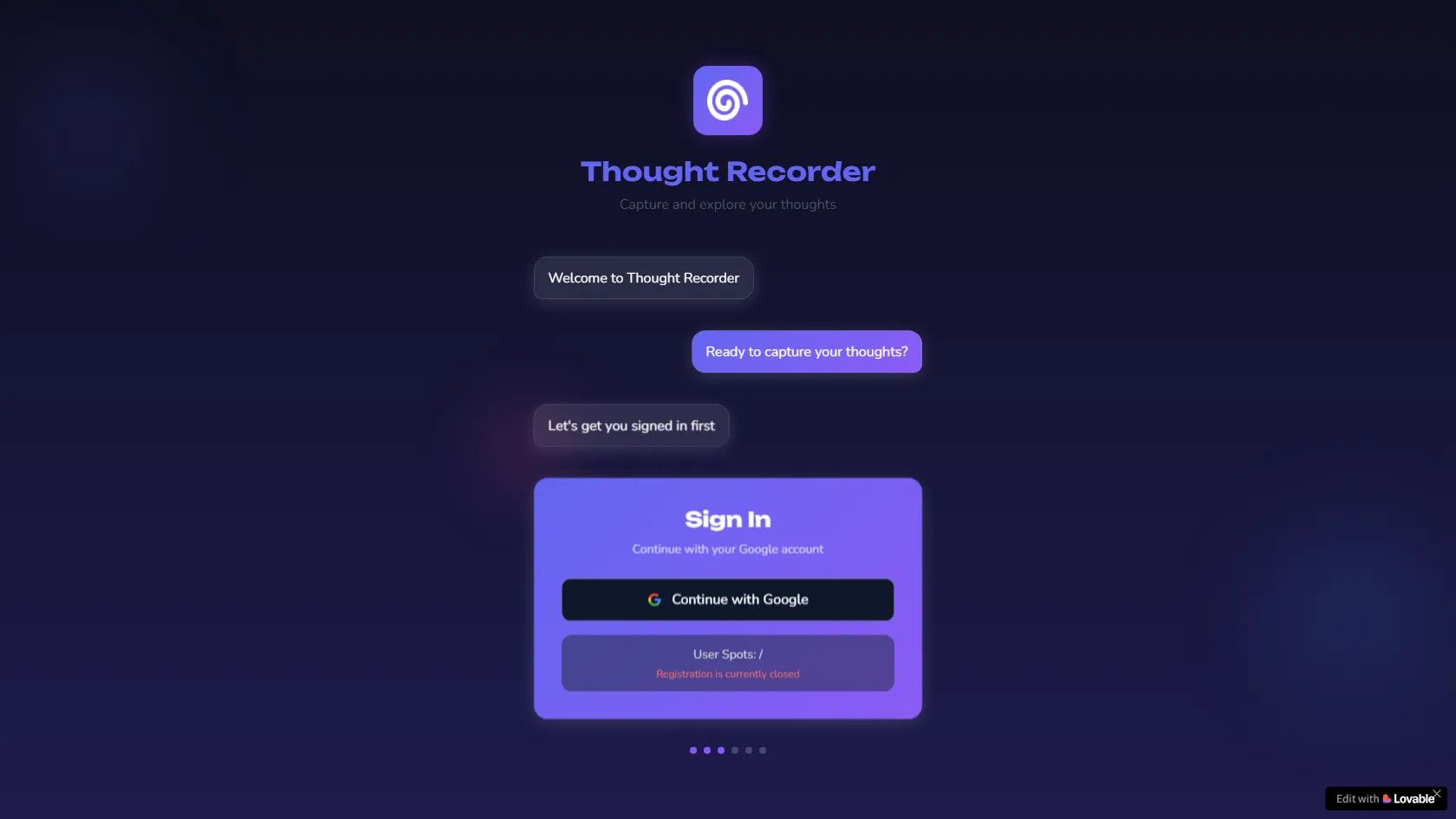 simple-welcome-flow screen shot