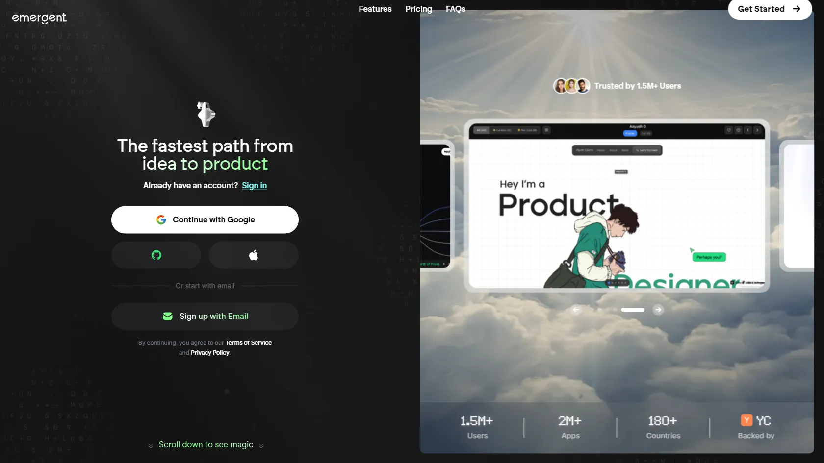 Emergent screen shot