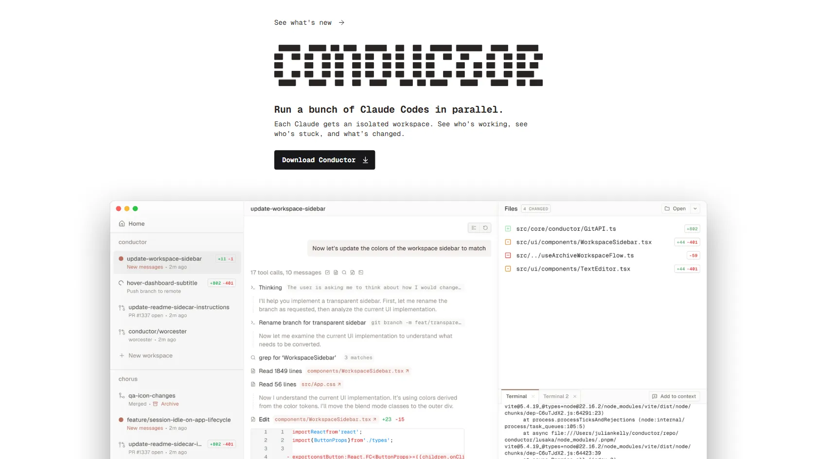 Conductor screen shot