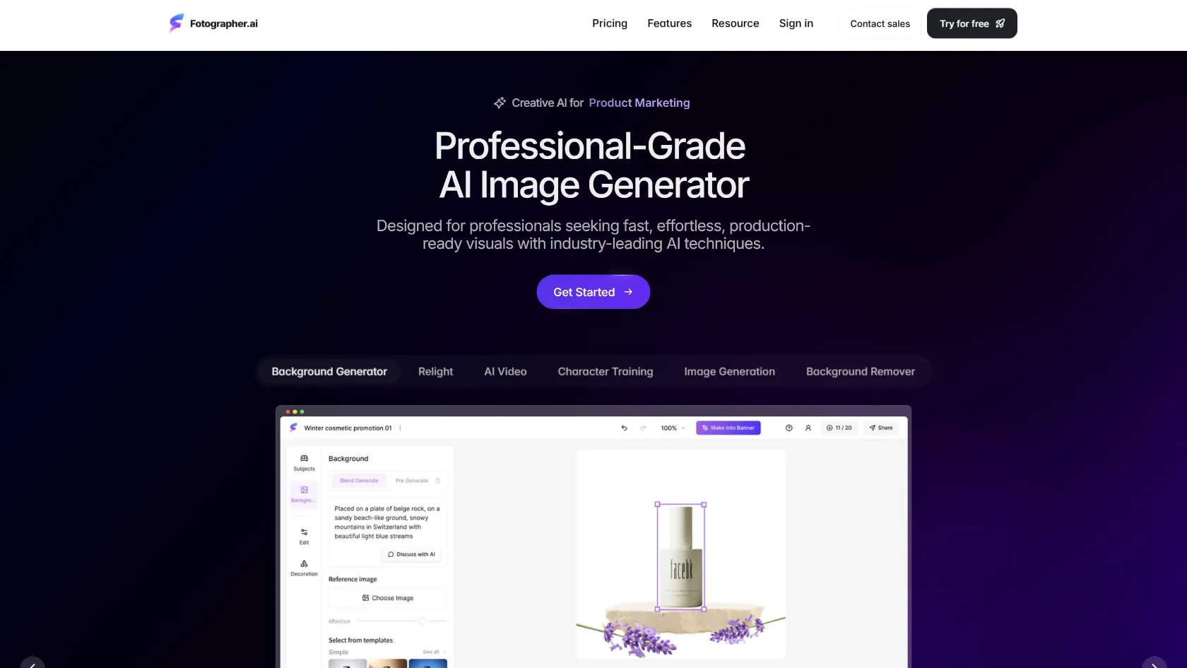 Fotographer.ai screen shot