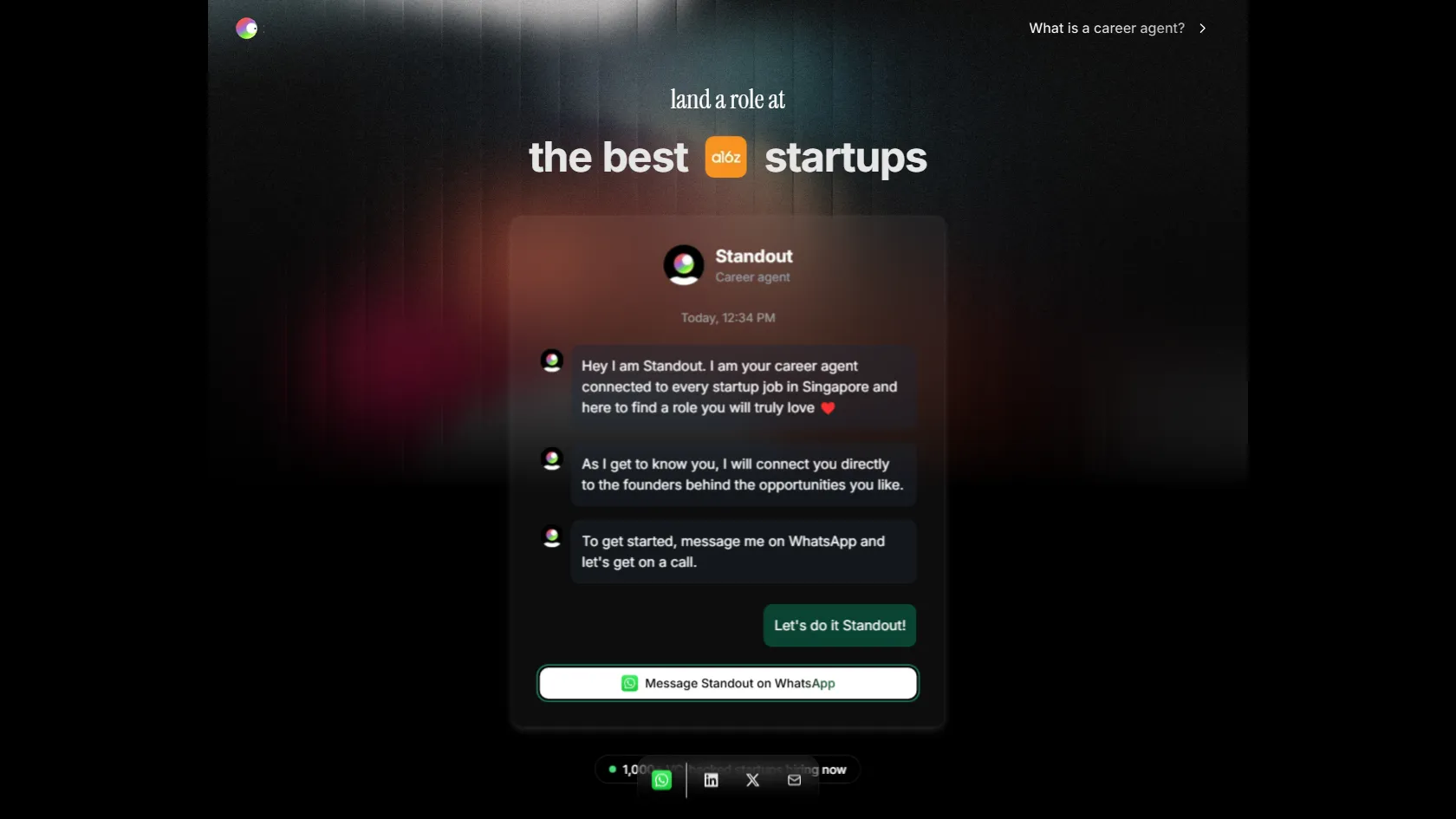 Standout screen shot