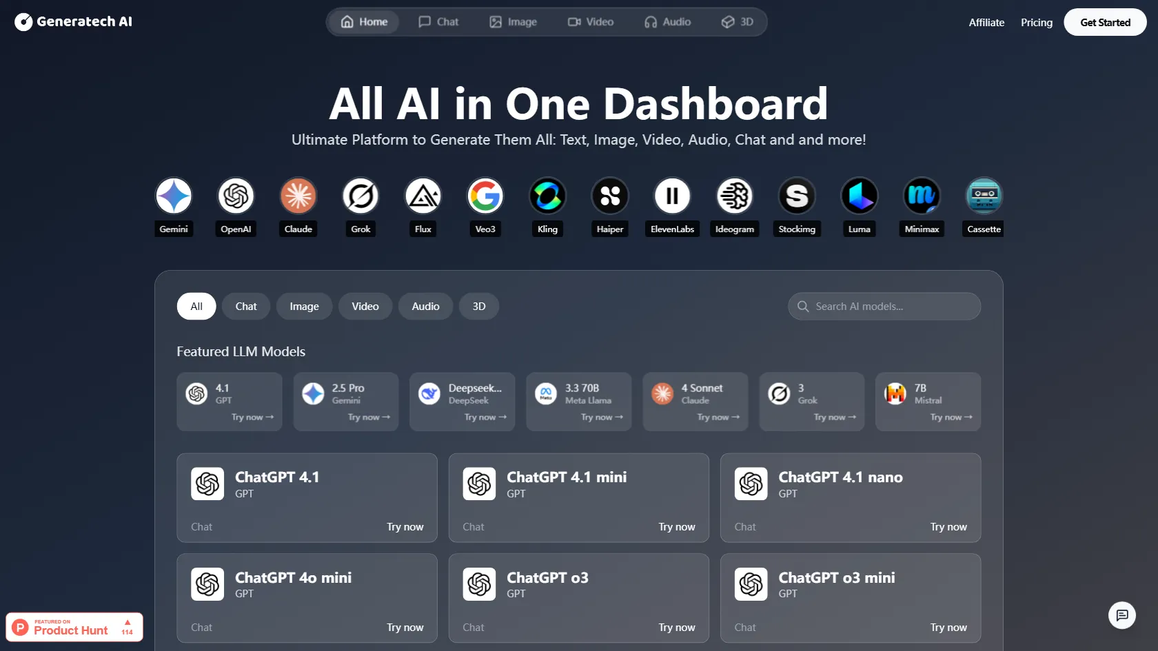 Generetech screen shot
