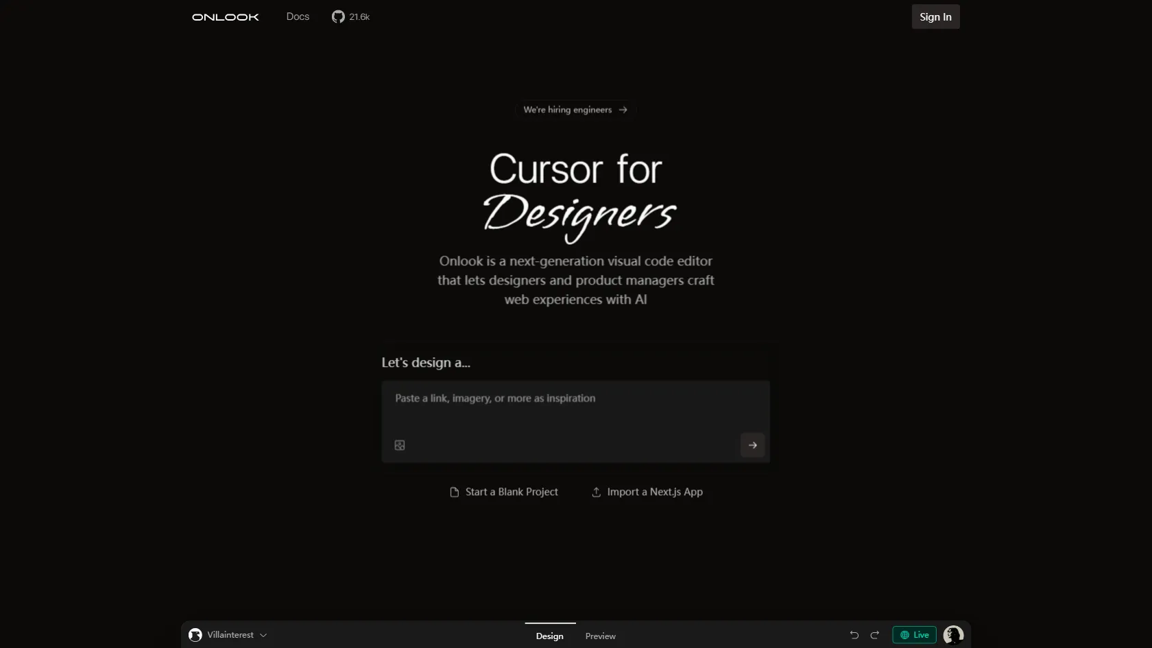 Onlook screen shot