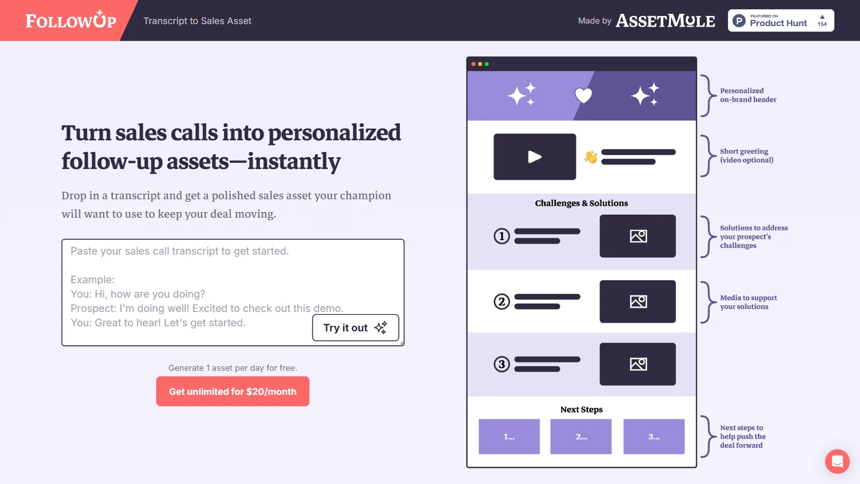 FollowUp by AssetMule screen shot
