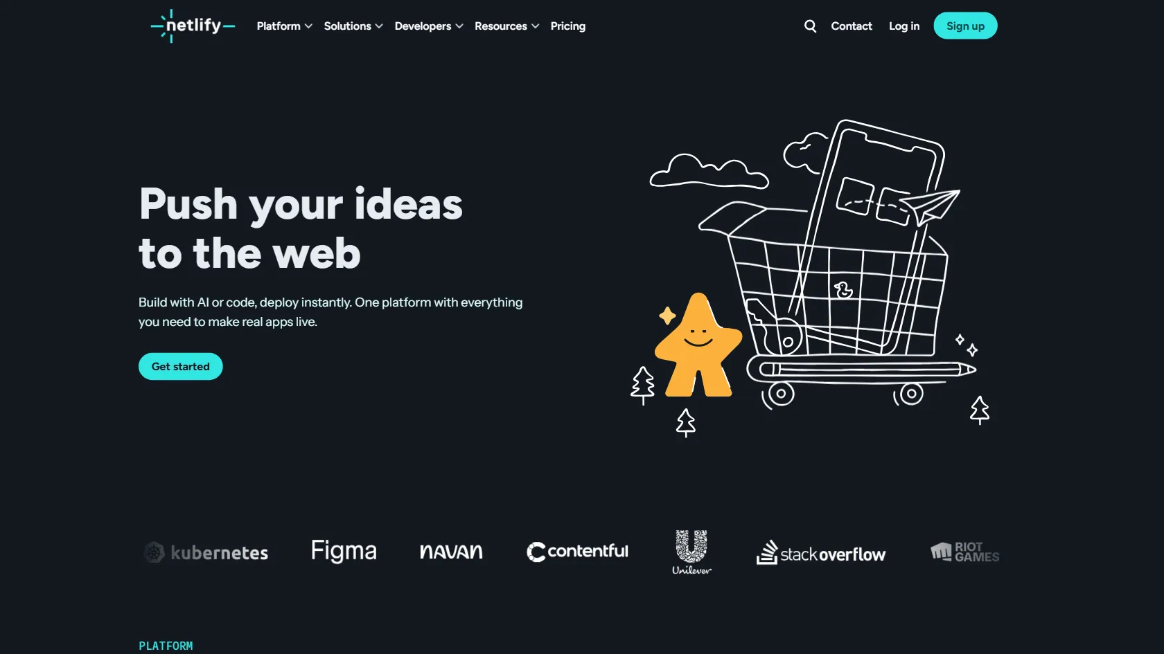 Screenshot or logo of Netlify tool