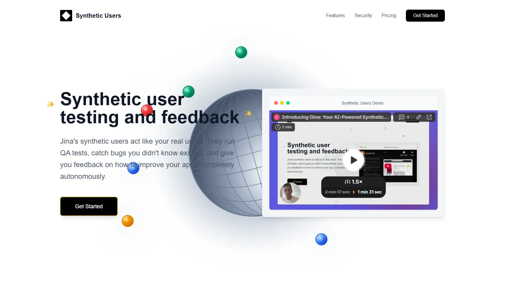 Synthetic Users screen shot