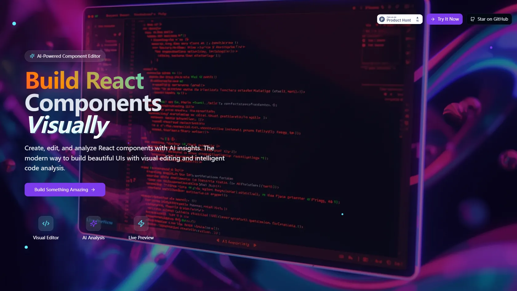 Screenshot or logo of ReactRun AI tool
