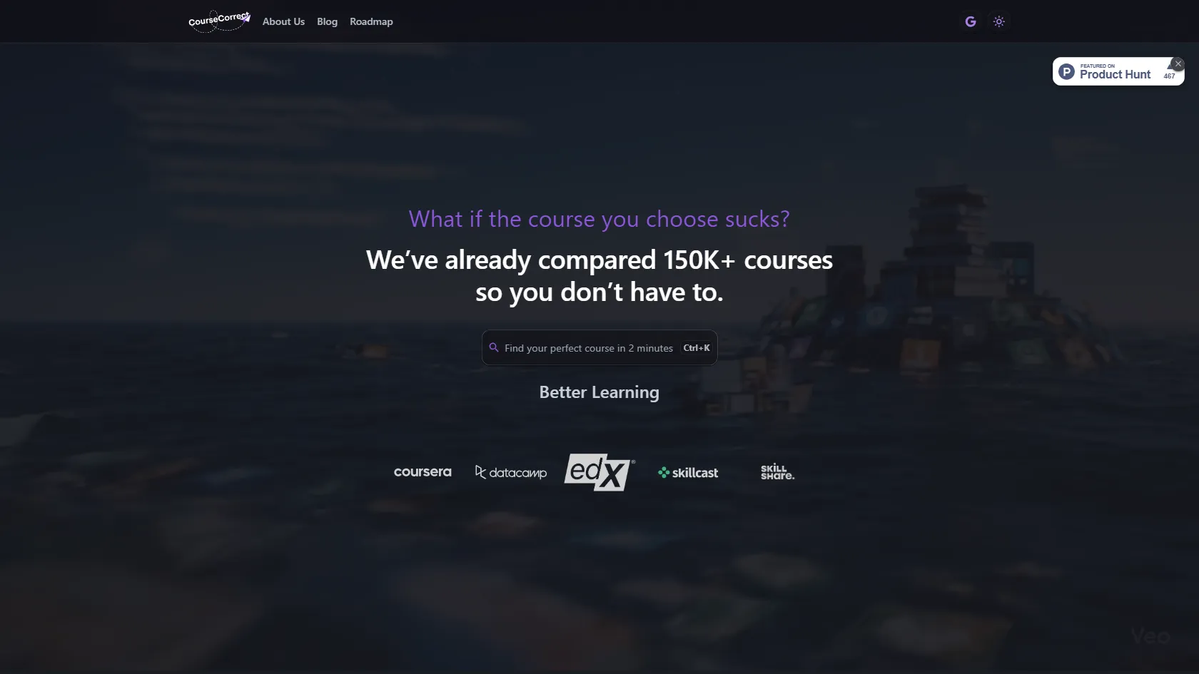 CourseCorrect screen shot