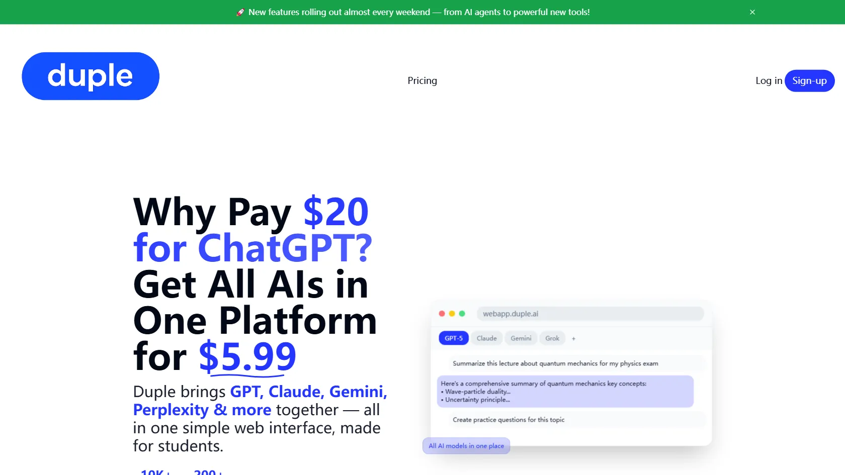 Duple.ai screen shot