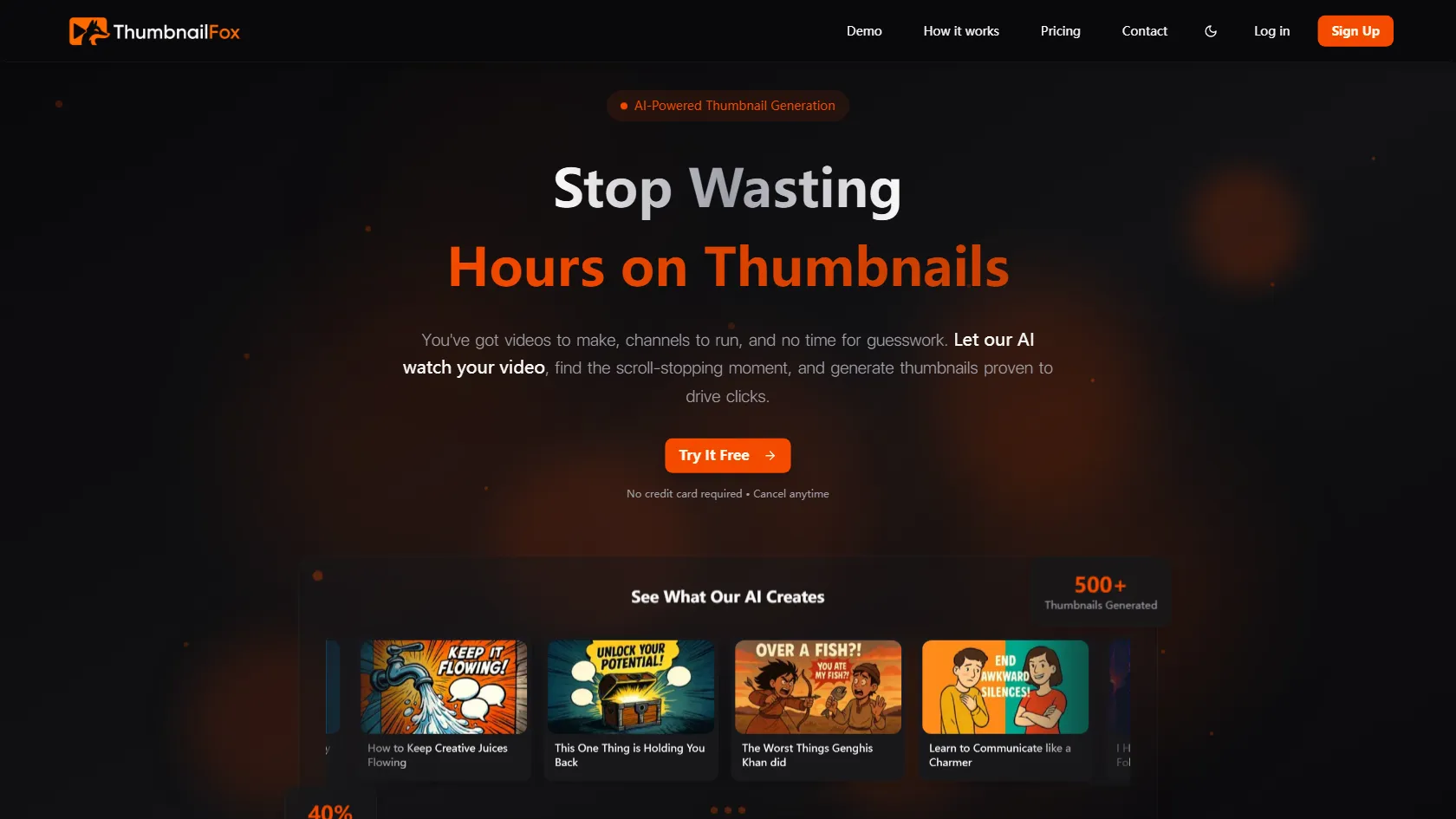 Screenshot or logo of Thumbnail Fox tool