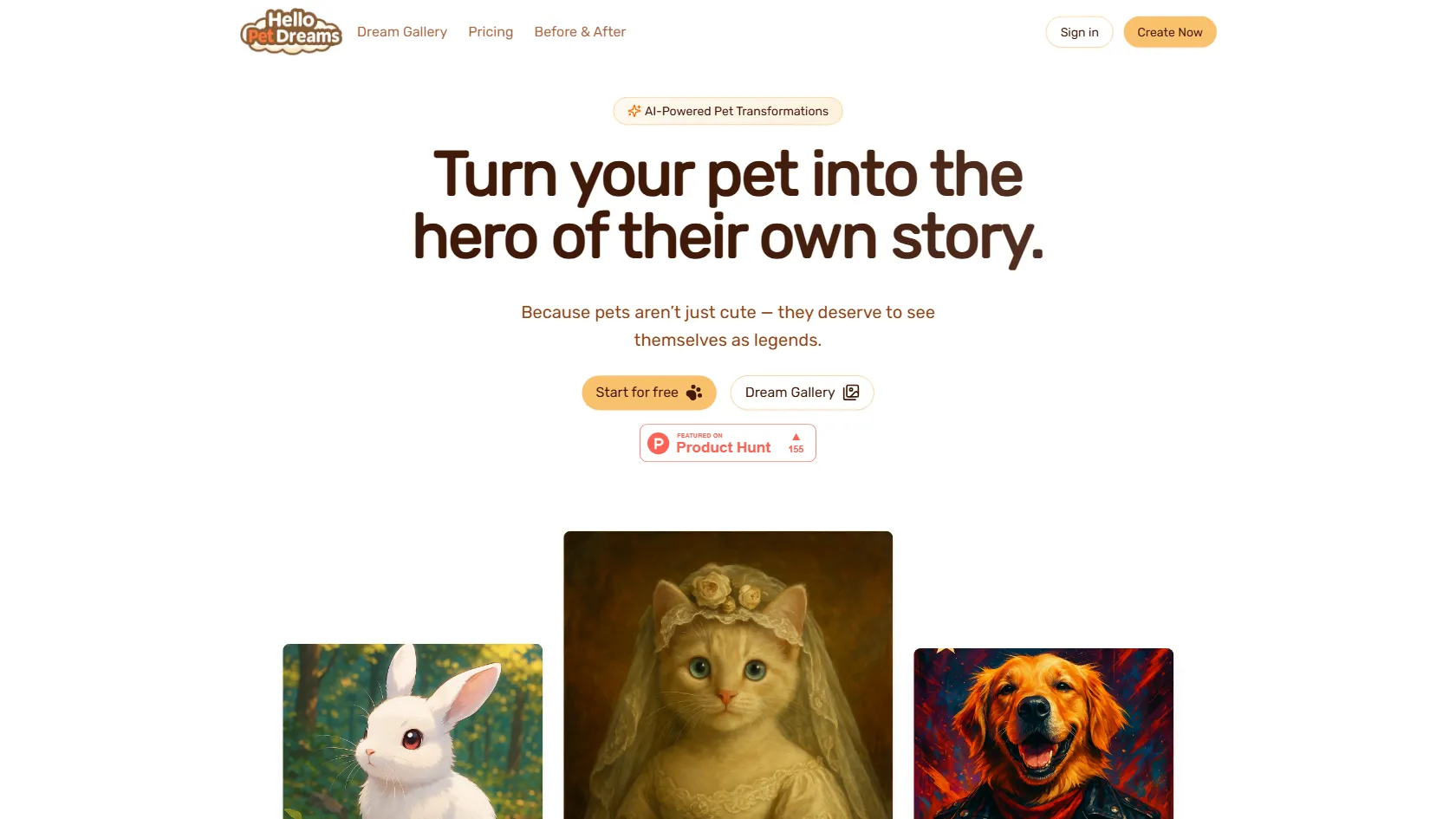 Screenshot or logo of Hello Pet Dreams tool
