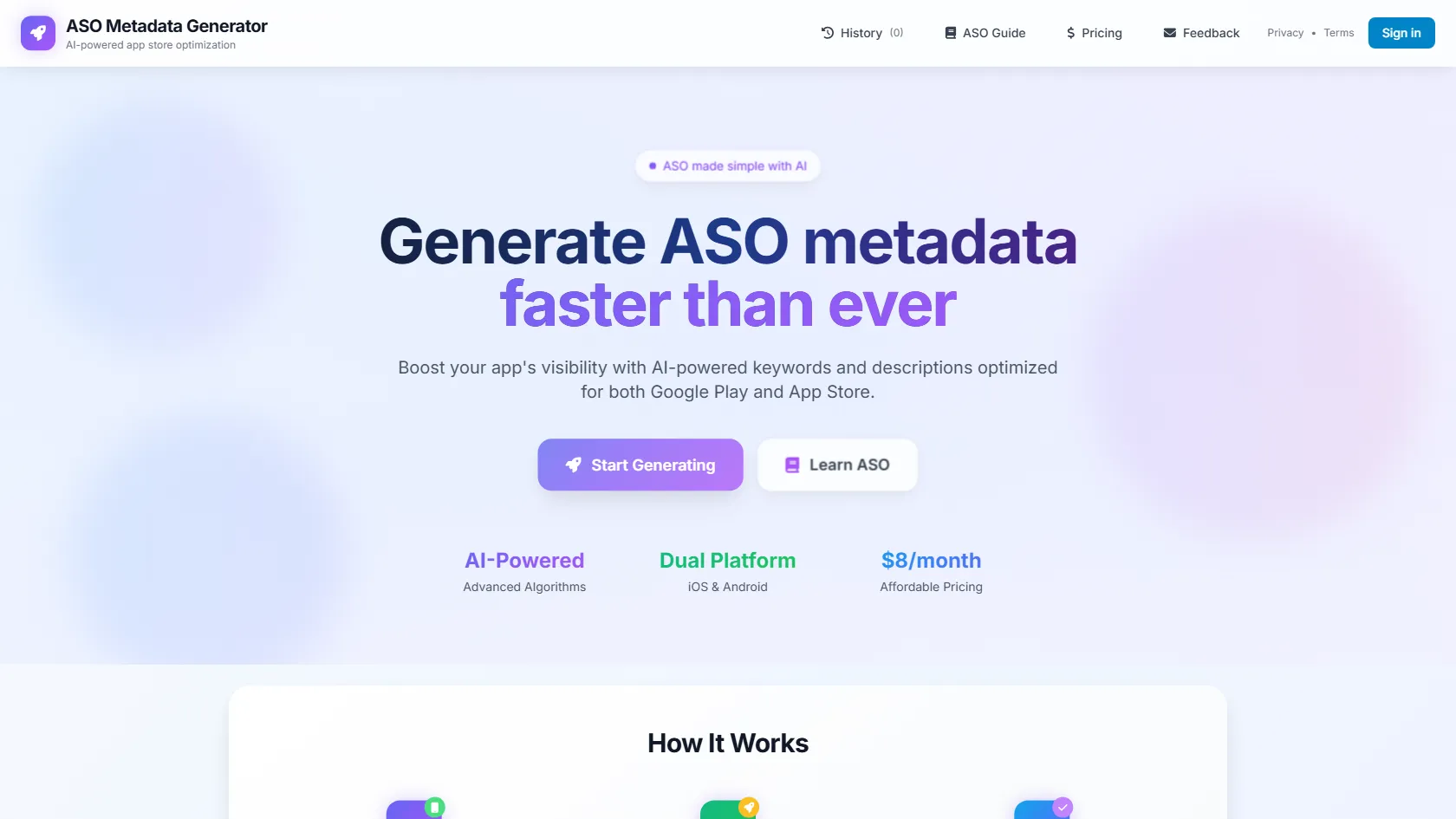 ASO Metadata Generator screen shot