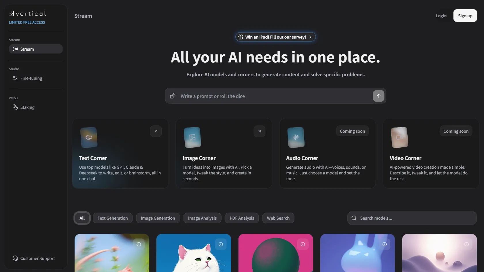 Screenshot or logo of Vertical | Stream tool