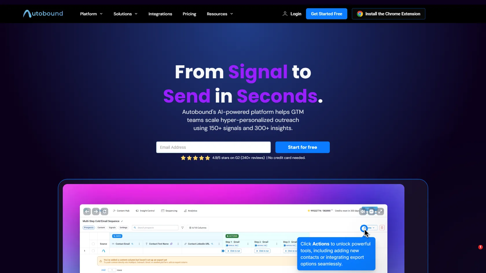 Autobound screen shot
