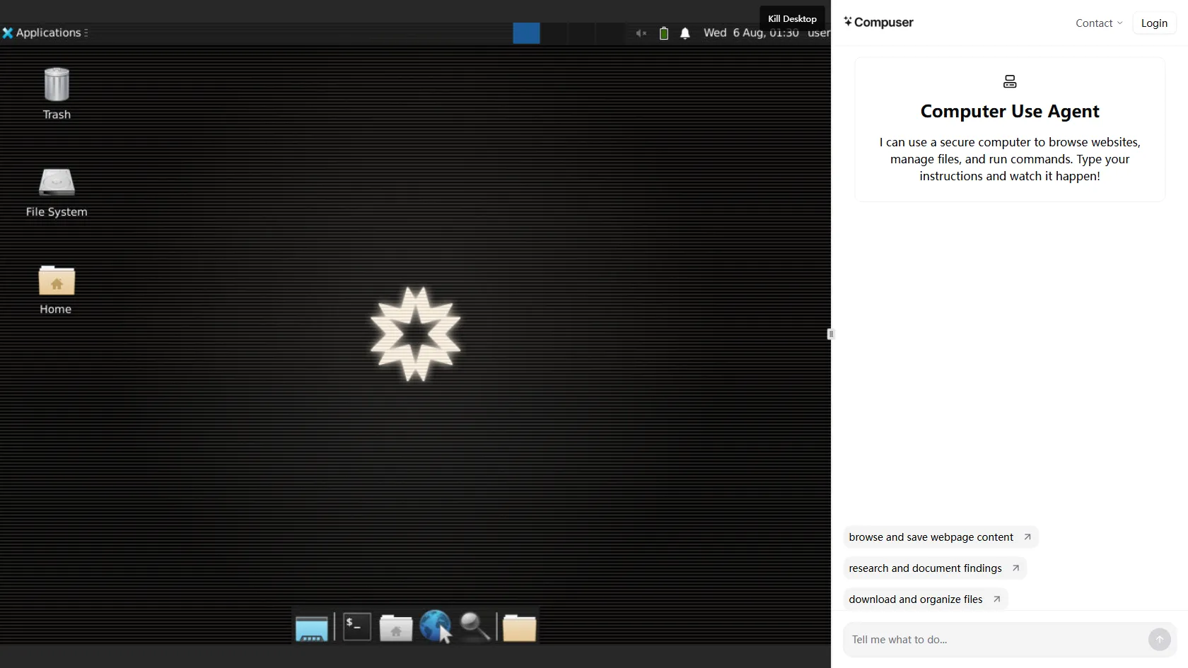 Screenshot or logo of Compuser.ai tool