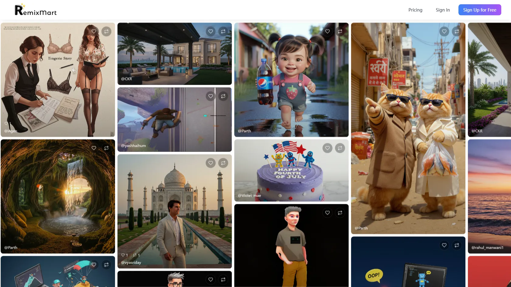 Screenshot or logo of RemixMart tool