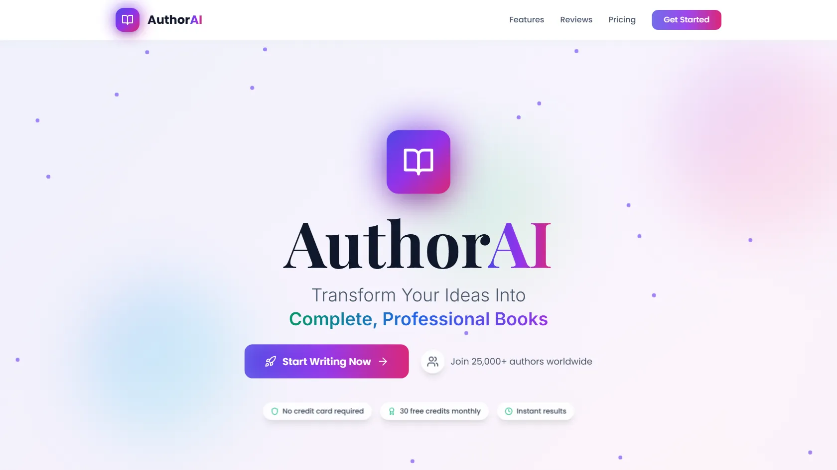 Author AI screen shot