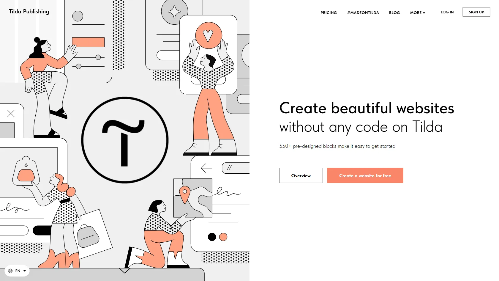 Screenshot or logo of Tilda Website Builder tool