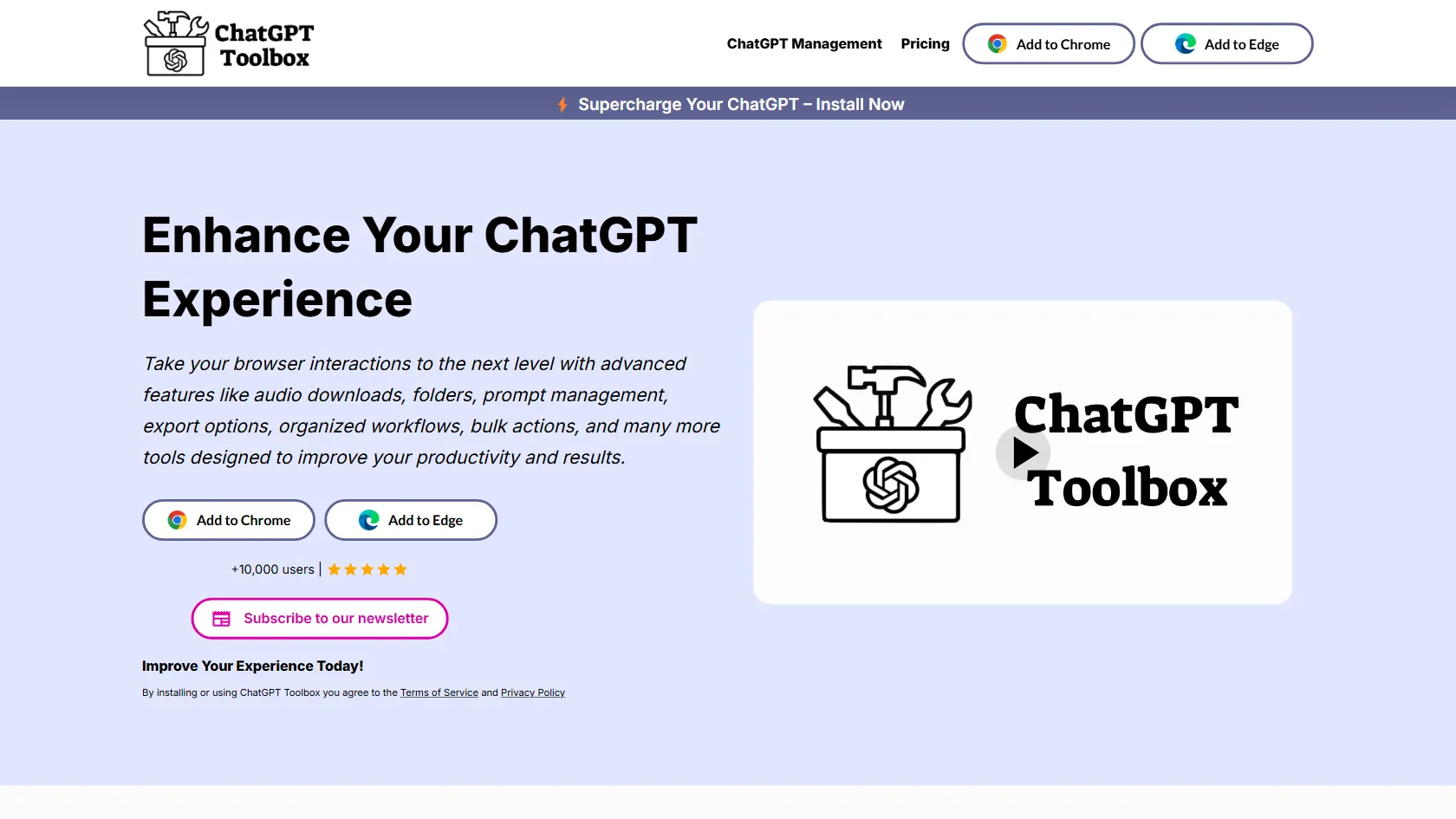 Screenshot or logo of ChatGPT Toolbox tool