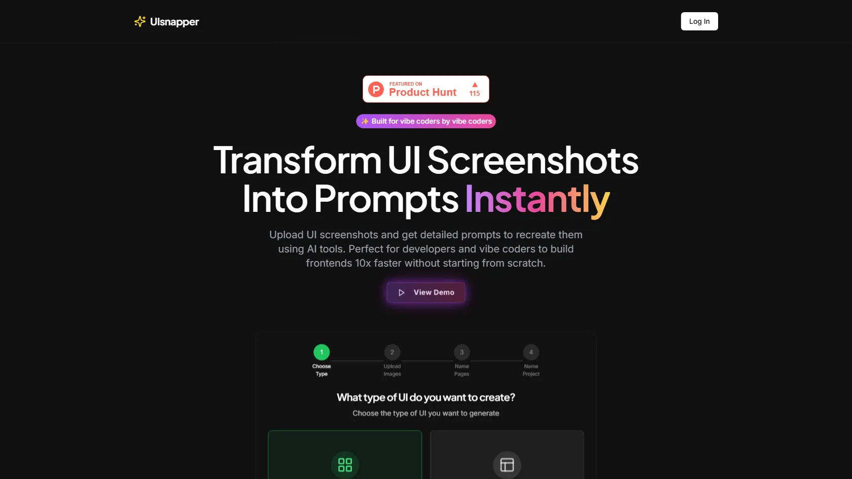 Screenshot or logo of UIsnapper tool