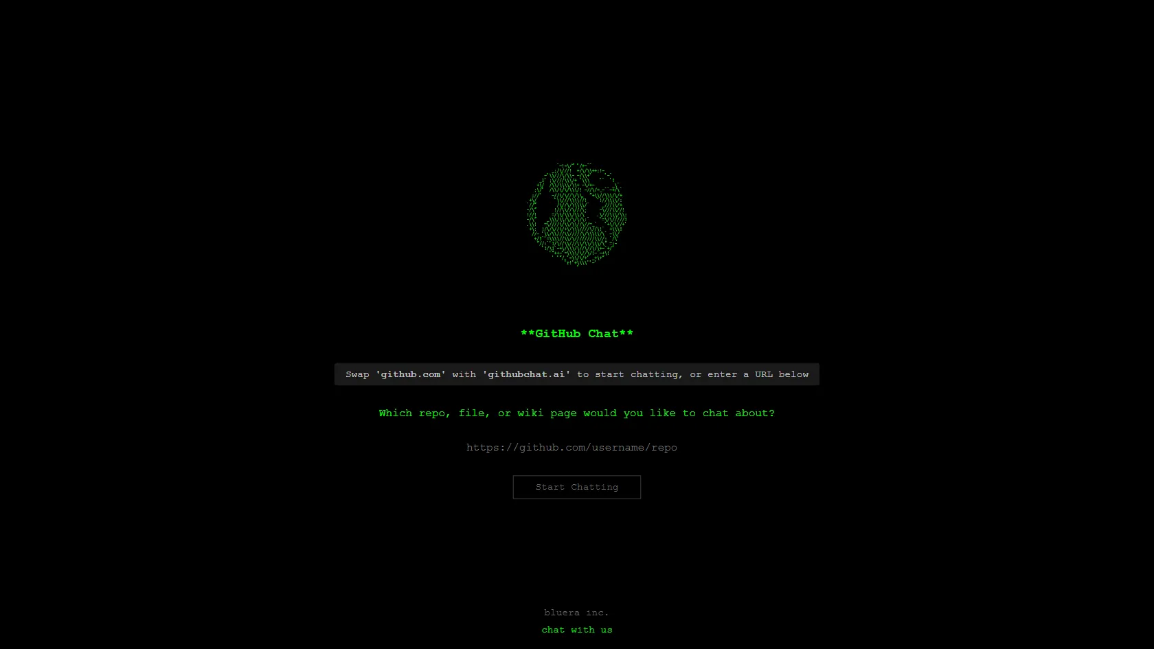 Screenshot or logo of GitHub Chat tool