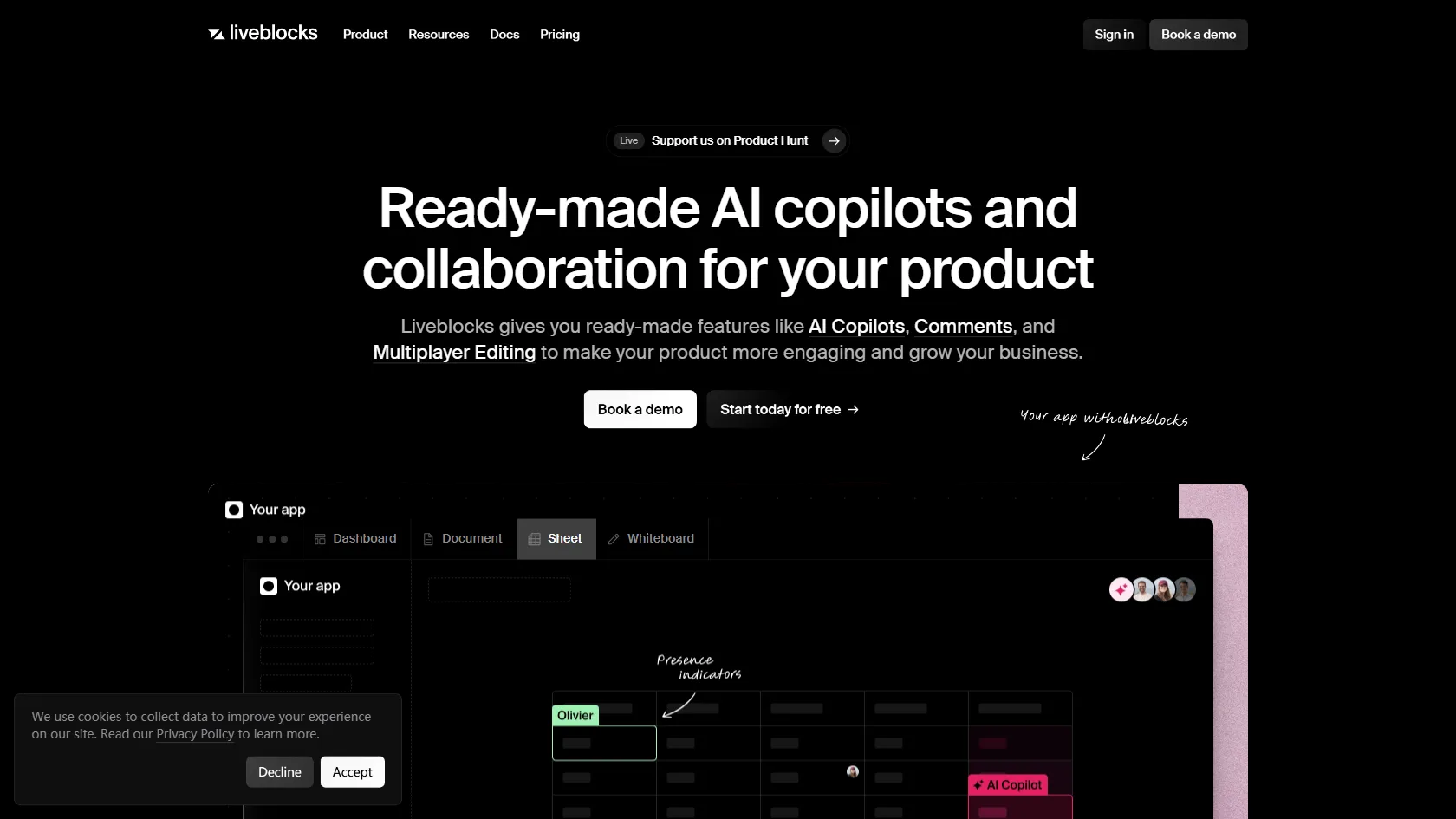 Liveblocks screen shot
