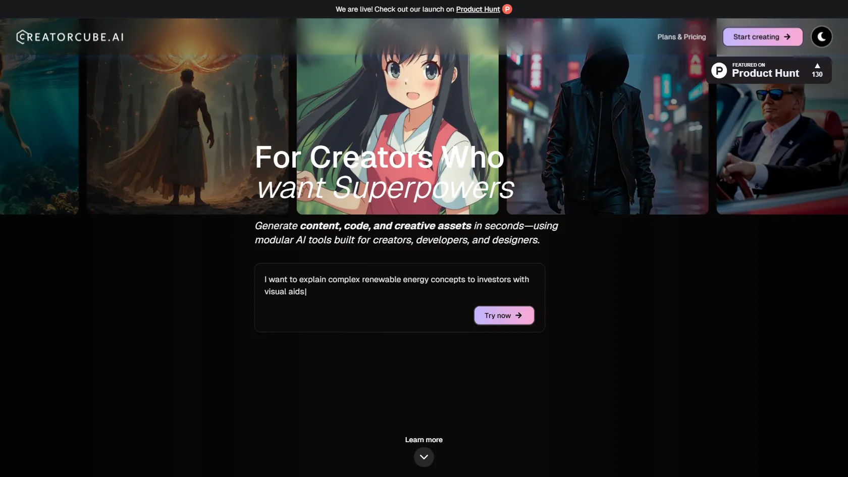 CreatorCube screen shot