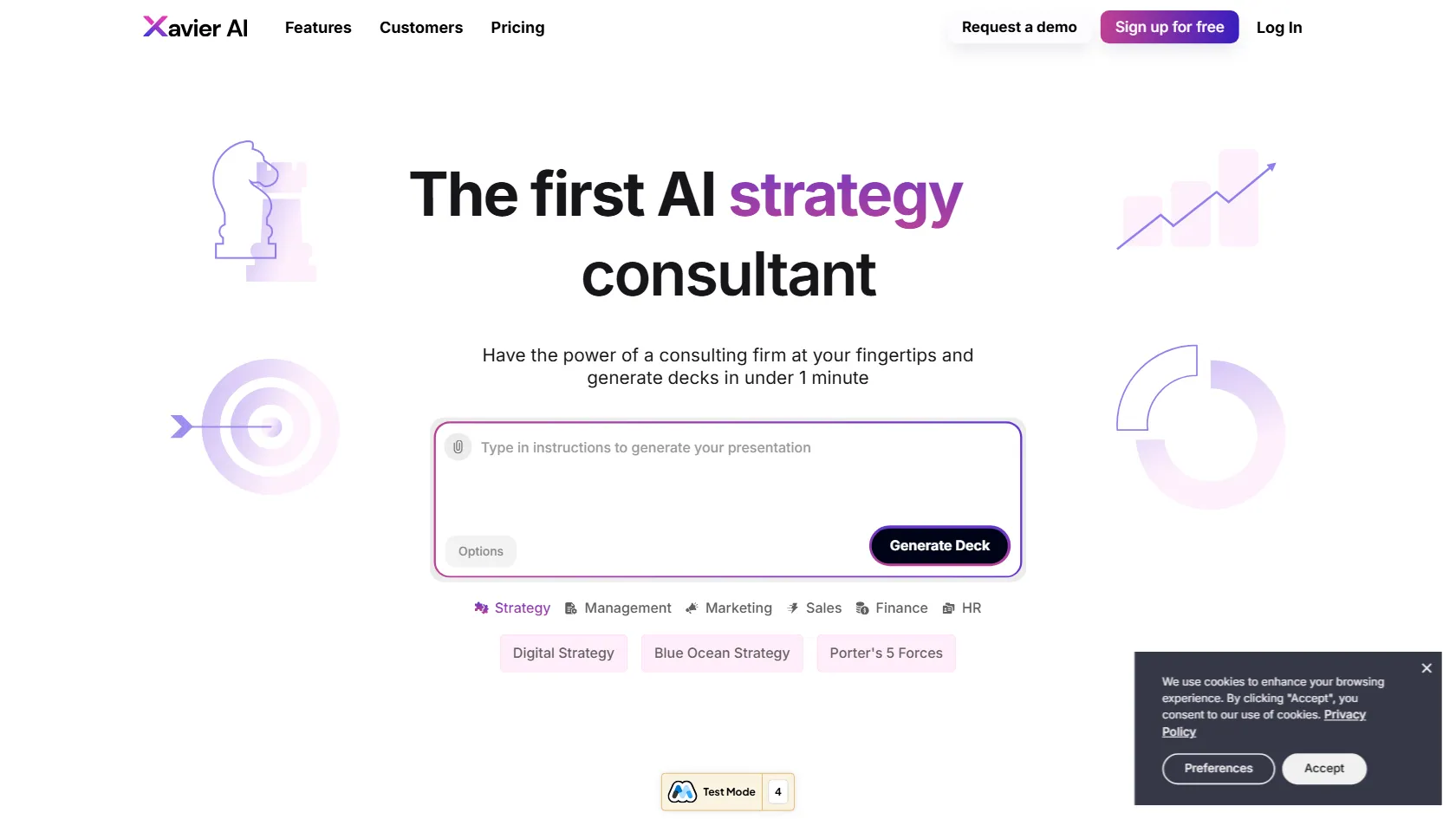 Screenshot or logo of Xavier AI tool