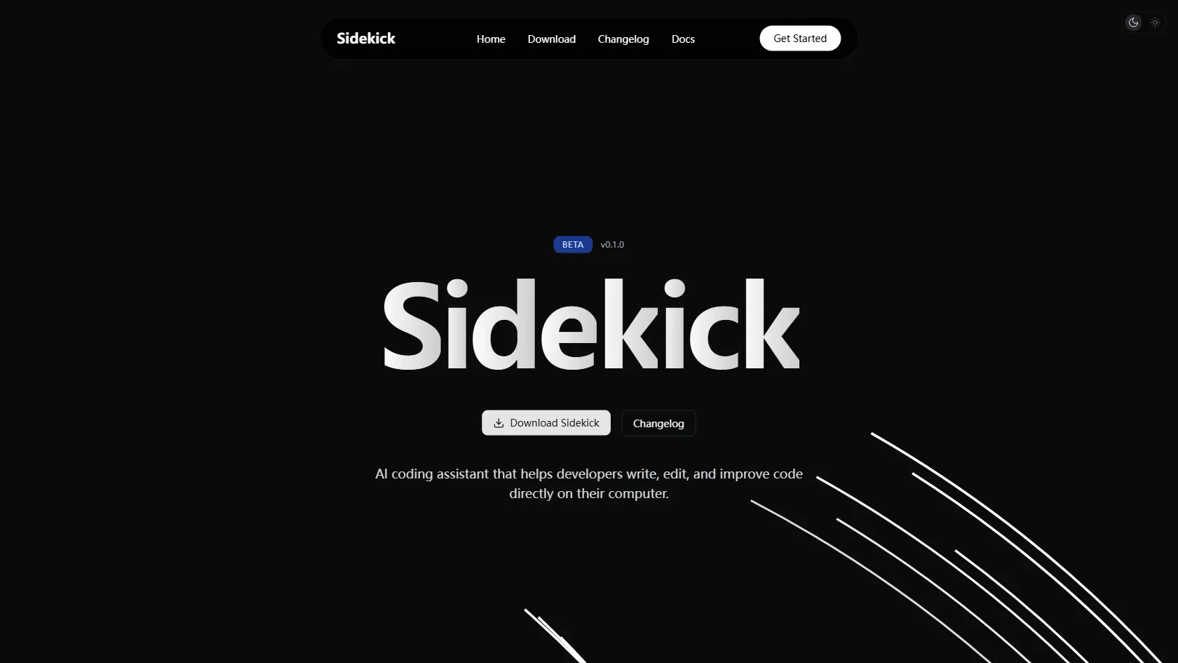 Sidekick screen shot
