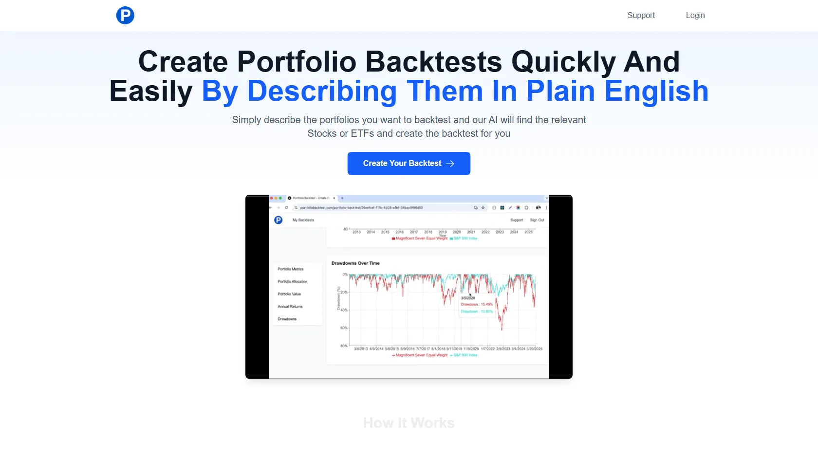 Screenshot or logo of Portfolio Backtest tool