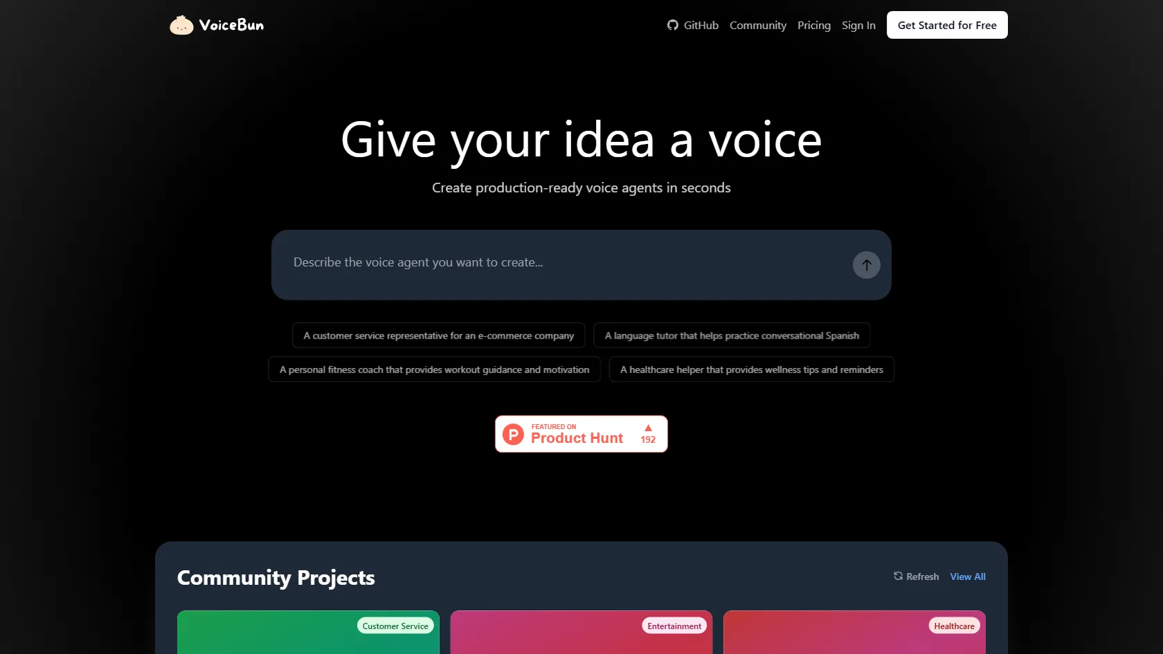 Voice Assistant screen shot