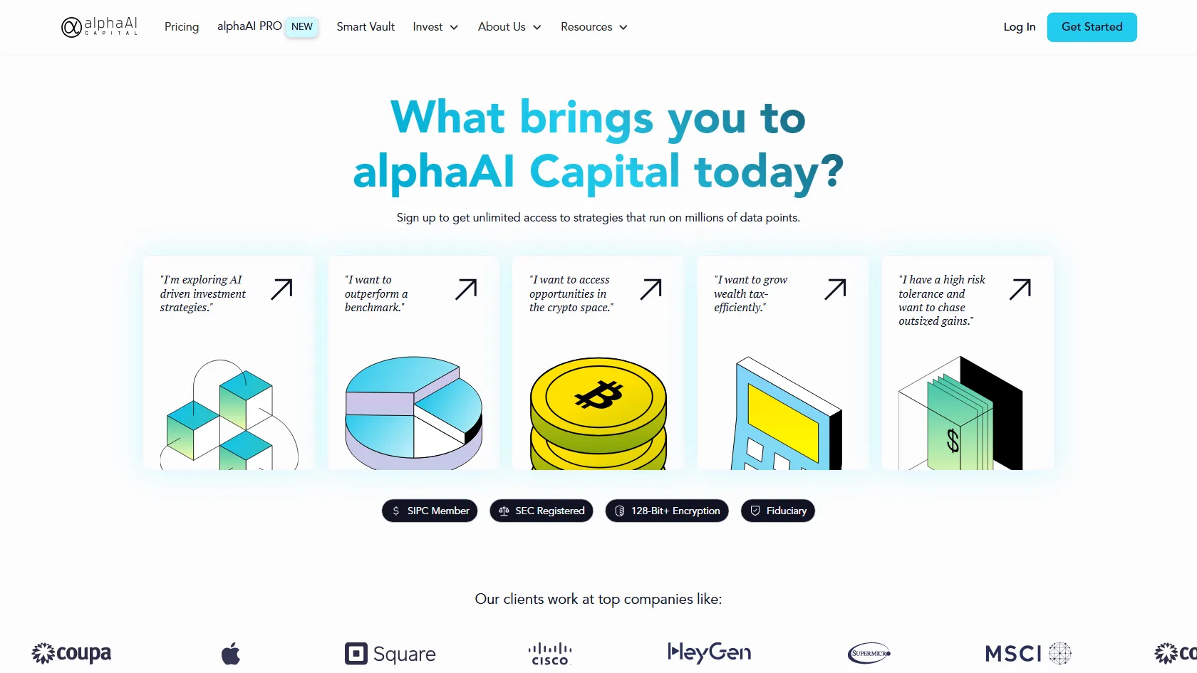 alphaAI Capital screen shot