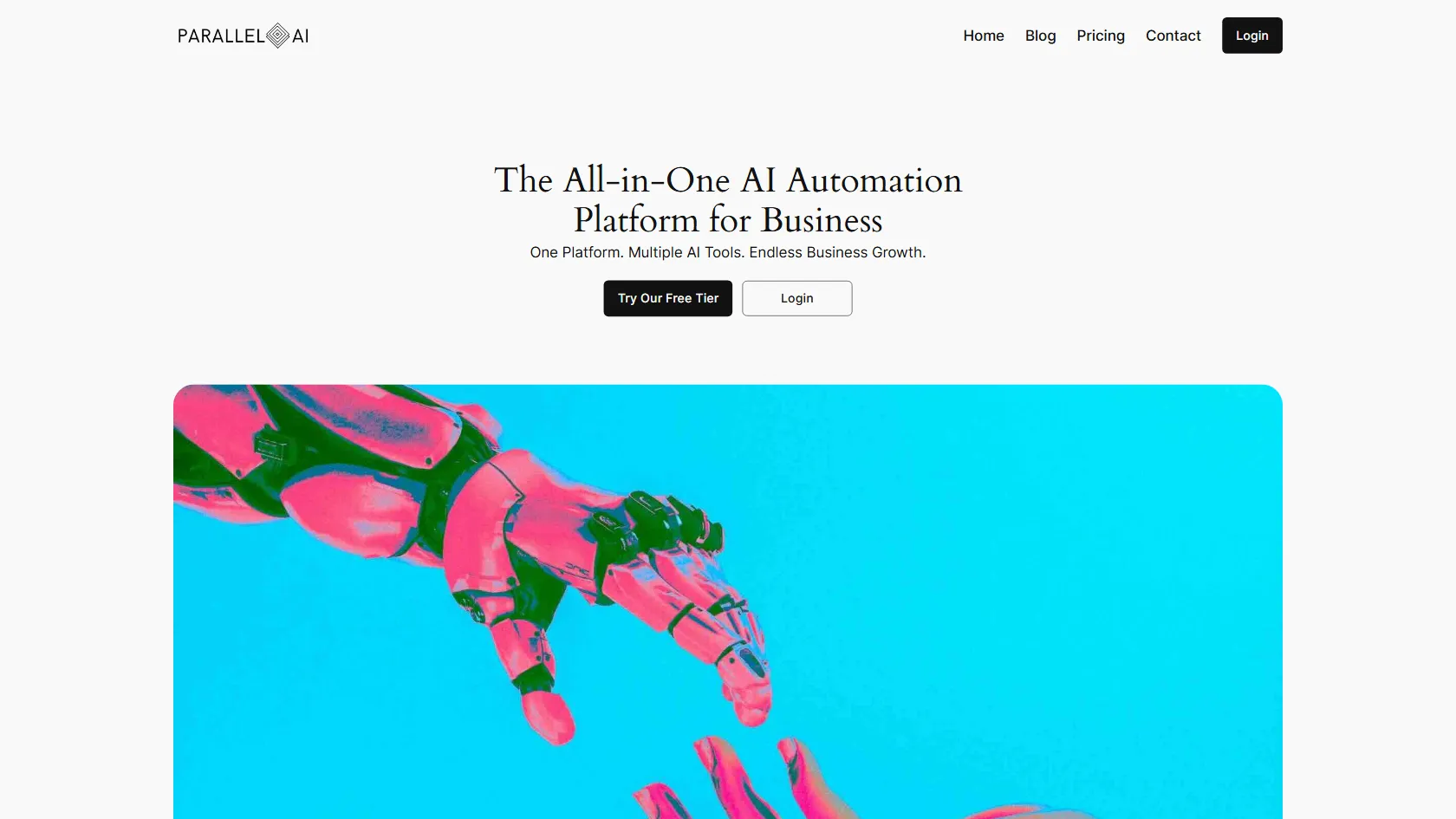 Parallel AI screen shot
