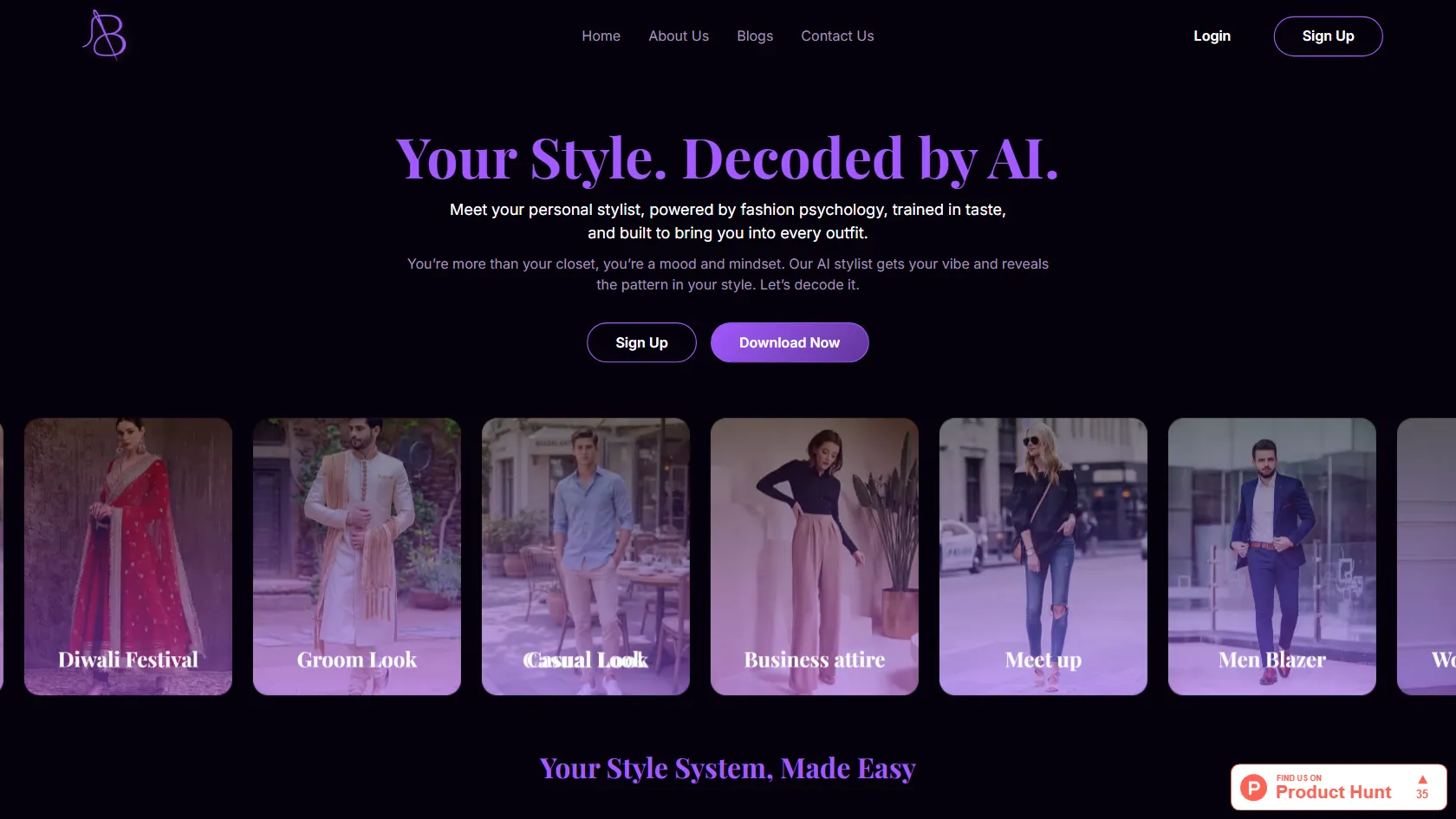 BeSpoke AI Stylist screen shot