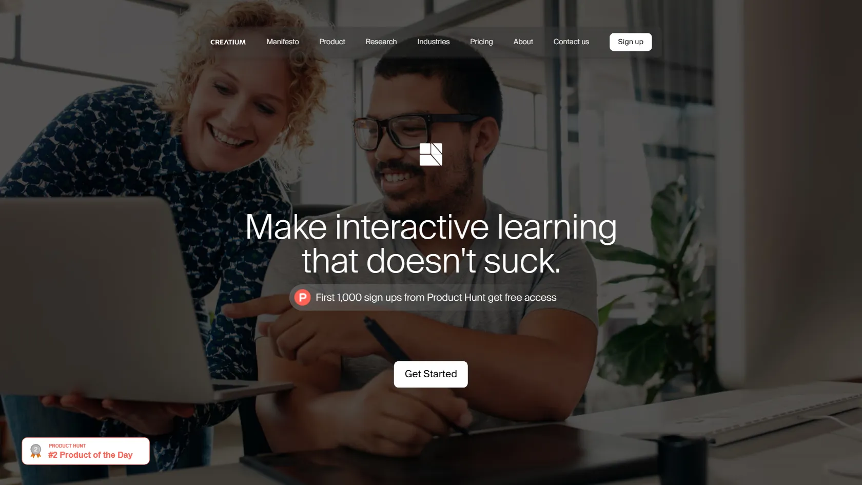 Screenshot or logo of Creatium tool