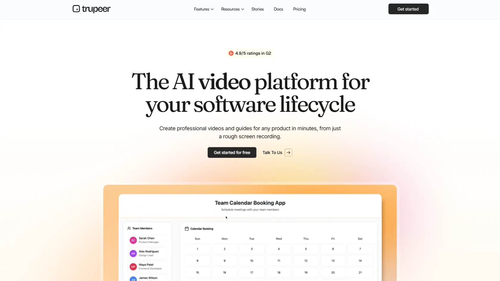 Screenshot or logo of Trupeer tool