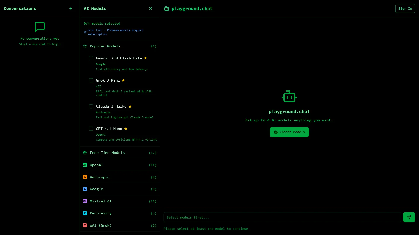 playground.chat screen shot