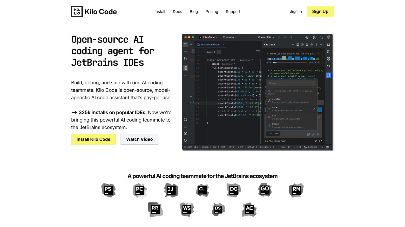 JetBrains screen shot